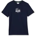 Lacoste Men's Lifestyle Logo Croc T-Shirt T Shirt, Navy, X-Small US