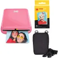 KODAK Step Printer Wireless Mobile Photo Printer with Zinc Technology (Pink) Travel Kit