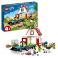 LEGO City Barn & Farm Animals 60346 Toy Set with Tractor and Trailer, Sheep, Cow and Pig Plus Babies Figures, Learning Toys for Kids Age 4+