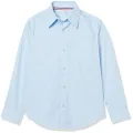 French Toast Boy's Long Sleeve Poplin Dress Shirt - 2T - Light Blue