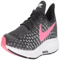 Nike Kid's AIR Zoom Pegasus 35 (GS), Black/Racer Pink-White, Youth Size 4