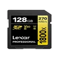 Lexar Professional 1800X SDXC UHS-II SD Card, Capacity 128GB