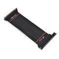 Thermaltake PCI-E 4.0 Riser Cable Express Extender 16X - 200mm with 90 Degree Adapter, AC-060-CO1OTN-C2, Black