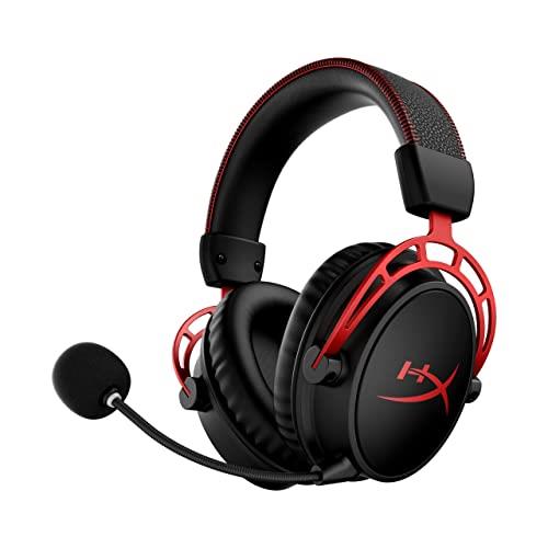 HyperX Cloud Alpha Wireless Gaming Headset, Black, Red, Large