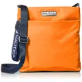 NAUTICA Diver Nylon Small Womens Crossbody Bag Purse with Adjustable Shoulder Strap, Seaport Sunset (Orange)