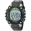 Timex IRONMAN Classic Full-Size Resin Strap Watch, Black/Green, Chronograph