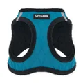 Voyager Step-In Plush Dog Harness – Soft Plush, Step In Vest Harness for Small and Medium Dogs – By Best Pet Supplies - Turquoise Plush, Small (Chest: 14.5" - 17")
