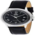 Orient 'Bambino Version 2' Stainless Steel Japanese Automatic/Hand-Winding Dress Watch, Black, Stainless Steel