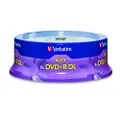 Verbatim DVD+R DL AZO 8.5GB 8x-10x Double Layer Recordable Disc, 15-Disc Spindle 95484