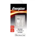 Energizer Lightning (iPhone) Cable, White, 1.2 Metre