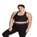 Champion Women's Plus-Size Vented Compression Sports Bra, black, XX-Large US