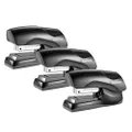 Bostitch Office Heavy Duty Stapler, 40 Sheet Capacity, No Jam, Half Strip, Fits into The Palm of Your Hand, for Classroom, Office or Desk, Black, 3-Pack