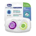 Chicco Physio Air Girl 6-16m 2pk Soother, 56 Grams
