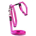 Rogz Alleycat Reflective Cat Harness Pink Extra Small with Variable Load Safety Release Buckle