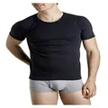 Bonds Men's Underwear Cotton Blend Raglan Cut T-Shirt, Black, 14 / Small