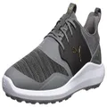 PUMA Men's Ignite Nxt Lace Golf Shoe, Quiet Shade-Team Gold-Black, US 12