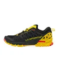 LA SPORTIVA Men's Bushido II Trail Running Shoes, Black Yellow, 44 EU