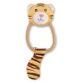 Beco Post Consumer Recycled Plastic Soft Tiger Hemp and cotton Rope Dog and Cat Toy Yellow Large