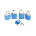 Korjo Luggage Locks 4-Pack Colourful, Includes 4 Travel Locks, Blue