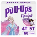 Pull-Ups New Leaf Girls' Disney Frozen Potty Training Pants Training Underwear, 4T-5T, 60 Ct