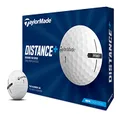 TaylorMade Distance+ Golf Balls, White (Pack of 12)