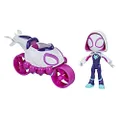MARVEL - Spidey and His Amazing Friends - Ghost-Spider and Copter-Cycle - 4inch Figure and Vehicle - Inspired by Spiderman Show - Action Figure - Toys for Kids - Boys and Girls - F1942 - Ages 3+