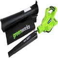 Greenworks 40V (185 MPH / 340 CFM / 75+ Compatible Tools) Cordless Brushless Leaf Blower/Vacuum, Tool Only