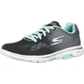 Skechers Women's Go Walk 5-Alive Sneaker Black/Aqua