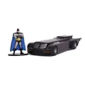 Jada Batman The Animated Series Batmobile with Figure 1:32 Scale Hollywood Ride, Black