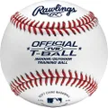 Rawlings | Official T-Balls | TVB | Youth/6u | 12 Count | Sponge Rubber Core | Indoor/Outdoor