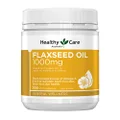 Healthy Care Super Flaxseed Oil 1000mg - 200 Capsules | Plant-derived source of Omega 3, 6 &9 to maintain heart, brain and skin health