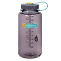 Nalgene Sustain Tritan BPA-Free Water Bottle Made with Material Derived from 50% Plastic Waste, 32 OZ, Wide Mouth, Aubergine