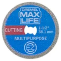 Dremel (EZ545HP) MAX LIFE Cutting Wheel, High Performance Diamond Coated Cutting Disc with EZ Lock, 38mm, Max Life Durability
