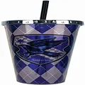 Spoontiques - Harry Potter Tumbler - Ravenclaw Foil Cup with Straw - 20 oz - Acrylic - Blue