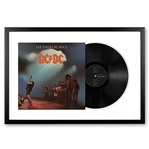 Vinyl Art Ac/Dc Let There Be Rock Memorabilia Framed