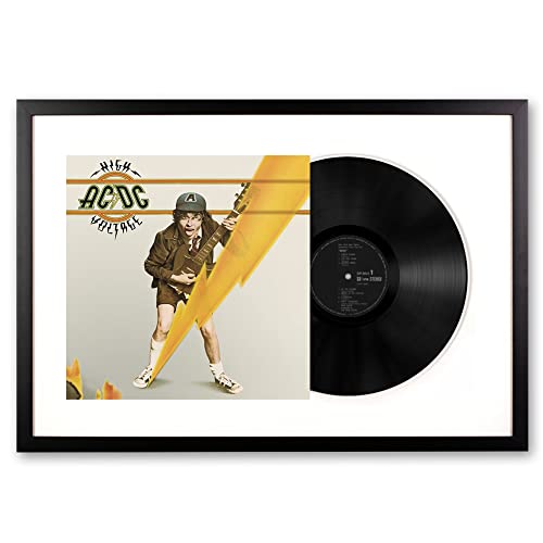Vinyl Art Ac/Dc High Voltage Memorabilia Framed