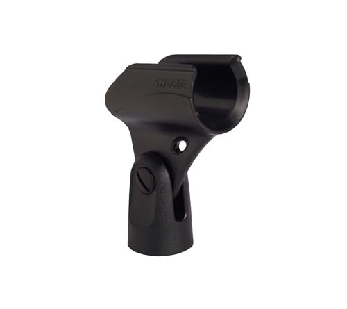 Shure A25D Microphone Clip - Break Resistant Stand Adapter for Handheld Wired Mics with ¾ inch Barrel Diameter