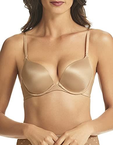 Finelines Women's Refined 5 Way Convertible Push Up Bra, Nude, 10 32A US