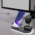 Laser 3 in 1 Wireless Charging Station for Apple Samsung and Galaxy Watch