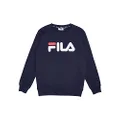 Fila Boys Regular Crew Sweater, New Navy, 16 US