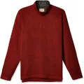 Wrangler Men's Fleece Quarter-Zip Pullover Sweater, Bossa Nova, Medium US