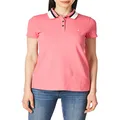 Nautica Women's Stretch Cotton Polo Shirt, Camellia Rose, X-Small