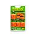 Korjo TSA Keyed 4-Pack Luggage Locks, Perfect for Travel, Included 4 Locks, Orange