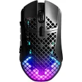 SteelSeries Aerox 9 Wireless Gaming Mouse - Ultralight for MMOs/MOBAs - 89g Weight - 18 Programmable Buttons - Bluetooth/2.4GHz - 180hrs Battery Life