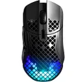 SteelSeries Aerox 5 Wireless - Holey RGB Gaming Mouse - Ultra-Lightweight Water Resistant Design - 9 Buttons - Bluetooth/2.4 GHz - 18K DPI TrueMove Air Optical Sensor