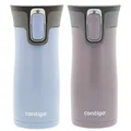 Contigo West Loop Stainless Steel Vacuum-Insulated Travel Mug with Spill-Proof Lid, Keeps Drinks Hot up to 5 Hours and Cold up to 12 Hours, 16oz 2-Pack, Earl Grey & Dark Plum