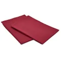 Amazon Basics Lightweight Super Soft Easy Care Microfiber Pillowcases - 2-Pack - King, Burgundy