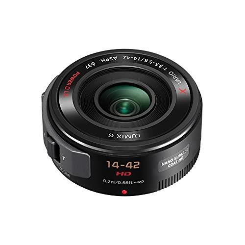 Panasonic LUMIX G Series 14-42mm F3.5-5.6 Micro Four Thirds X Vario Power Zoom Lens with Power O.I.S and Nano Surface Coating (H-PS14042E-K)