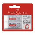 Faber-Castell Dust-Free Eraser White 2 Pack, (82-187165)
