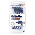Gillette SkinMate Sensitive Disposable Razor for Men, 4 Count